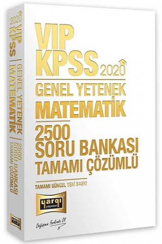 Yargı Yayınları 2020 KPSS VIP Matematik Tamamı Çözümlü 2500 Soru Bankası