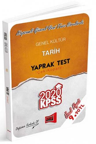 Yargı Yayınları 2020 KPSS Genel Kültür Tarih Çek Kopartlı Yaprak Test