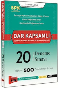 Yargı SPK Dar Kapsamlı Sermaye Piyasası Mevzuatı ve Meslek Kuralları Cevaplı 20 Deneme Sınavı