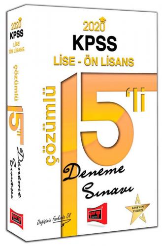 Yargı Yayınları 2020 KPSS Lise Ön Lisans 15 li Çözümlü Deneme Sınavı