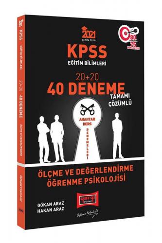 Yargı Yayınları 2021 KPSS Eğitim Bilimleri Ölçme ve Değerlendirme, Öğrenme Psikolojisi Tamamı Çözümlü 40 Deneme