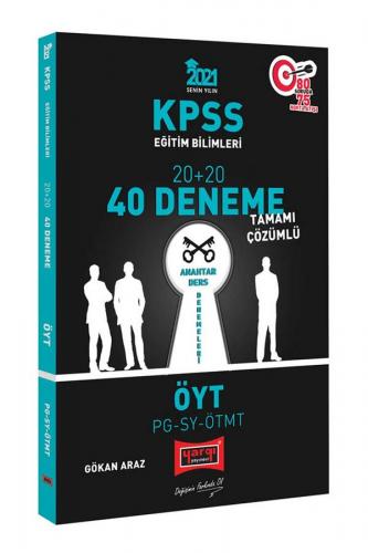Yargı Yayınları 2021 KPSS Eğitim Bilimleri ÖYT-PG-SY-ÖTMT Tamamı Çözümlü 40 Deneme
