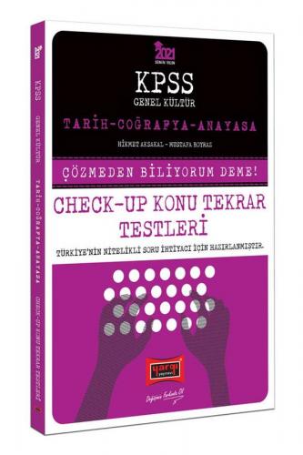 Yargı Yayınları 2021 KPSS Tarih Coğrafya Anayasa Check Up Konu Tekrar Testleri