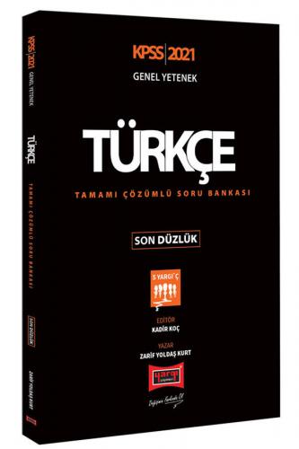 Yargı Yayınları 2021 KPSS Türkçe Son Düzlük Tamamı Çözümlü Soru Bankası