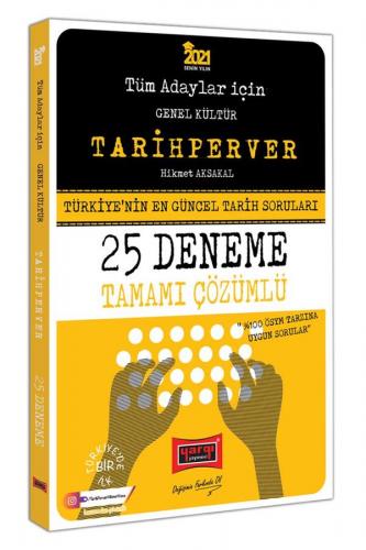 Yargı Yayınları 2021 Tüm Adaylar İçin TARİHPERVER Tamamı Çözümlü 25 Deneme