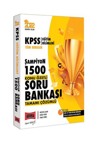 Yargı Yayınları 2022 KPSS Eğitim Bilimleri Tüm Dersler Şampiyon 1500 Tamamı Çözümlü Konu Özetli Soru Bankası