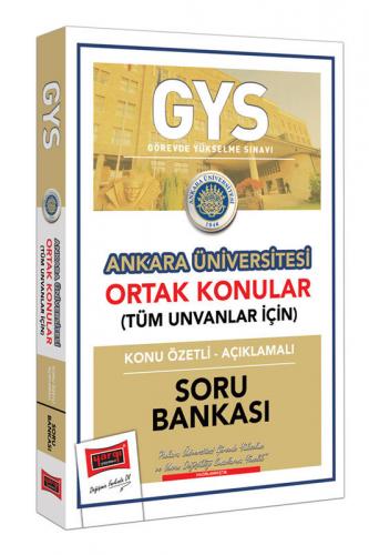 Yargı Yayınları GYS Ankara Üniversitesi Ortak Konular Konu Özetli - Aç