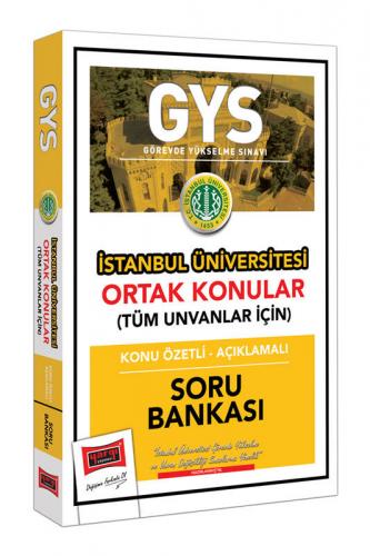 Yargı Yayınları GYS İstanbul Üniversitesi Ortak Konular Konu Özetli - 