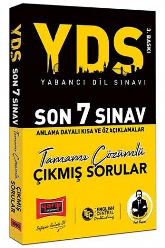 Yargı Yayınları YDS Son 7 Sınav Tamamı Çözümlü Çıkmış Sorular 3. Baskı