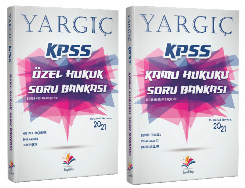 Dizgi Kitap 2021 KPSS A Grubu YARGIÇ Özel Hukuk Anayasa Hukuku Soru Bankası 2 li Set
