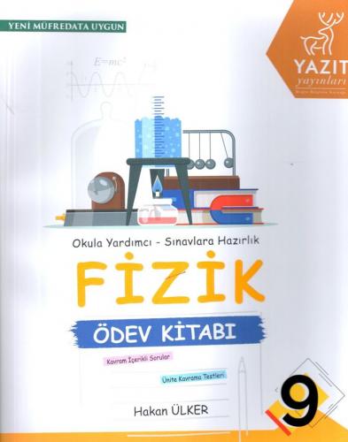 Yazıt Yayınları 9. Sınıf Fizik Ödev Kitabı Hakan Ülker