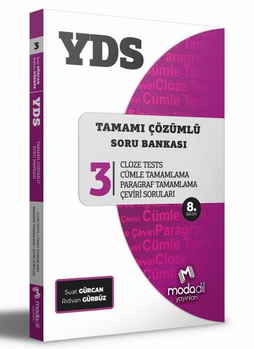 Modadil Yayınları YDS Tamamı Çözümlü Modüler Soru Bankası Serisi 3 Sua