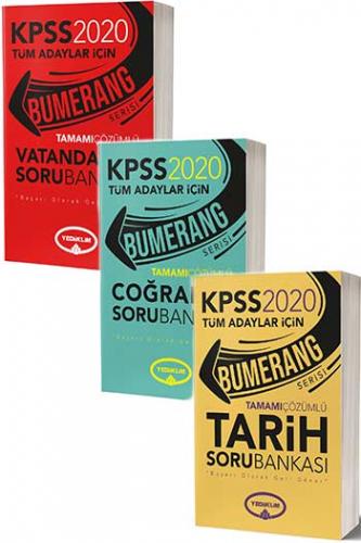 Yediiklim Yayınları 2020 KPSS Bumerang Genel Kültür Tamamı Çözümlü Soru Bankası Seti