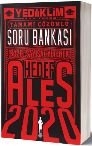 Yediiklim Yayınları 2020 ALES Tamamı Çözümlü Hedef Soru Bankası