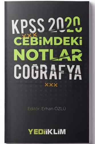 Yediiklim Yayınları 2020 KPSS Cebimdeki Notlar Coğrafya