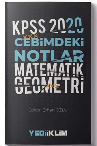Yediiklim Yayınları 2020 KPSS Cebimdeki Notlar Matematik Geometri