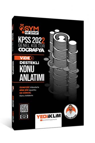 Yediiklim Yayınları 2022 KPSS Genel Kültür ÖSYM Ne Sorar Coğrafya Video Destekli Konu Anlatımı
