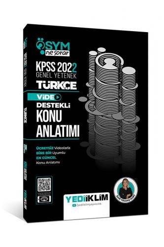 Yediiklim Yayınları 2022 KPSS Genel Yetenek ÖSYM Ne Sorar Türkçe Video