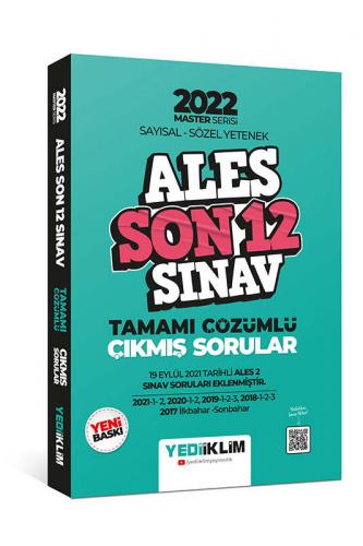 Yediiklim Yayınları 2022 Master Serisi ALES Sayısal- Sözel Yetenek Son 12 Sınav Tamamı Çözümlü Çıkmış Sorular