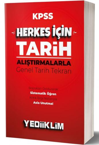 Yediiklim Yayınları 2020 KPSS Herkes İçin Tarih Araştırmalarla Genel Tarih Tekrarı