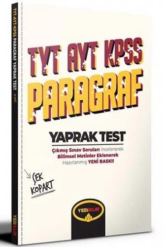Yediiklim Yayınları TYT AYT KPSS Paragraf Çek Kopart Yaprak Test