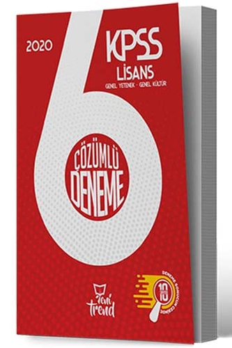 Yeni Trend Yayınları 2020 KPSS Genel Yetenek Genel Kültür Çözümlü 6 Deneme