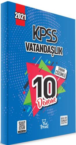 Yeni Trend 2021 KPSS Vatandaşlık Tamamı Çözümlü 10 Deneme