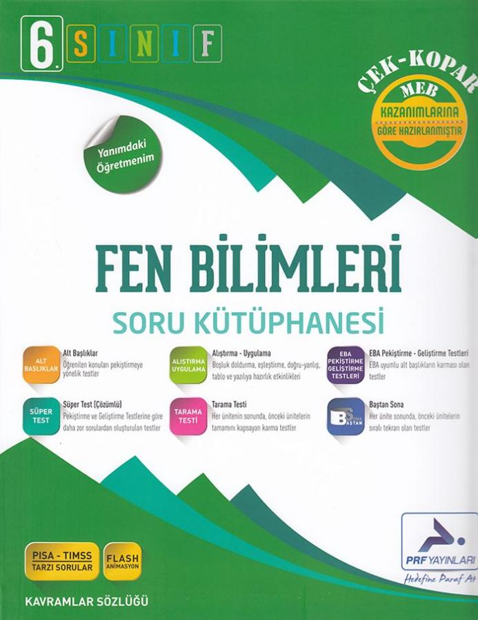Paraf Yayinlari 6 Sinif Fen Bilimleri Soru Kutuphanesi Komisyon
