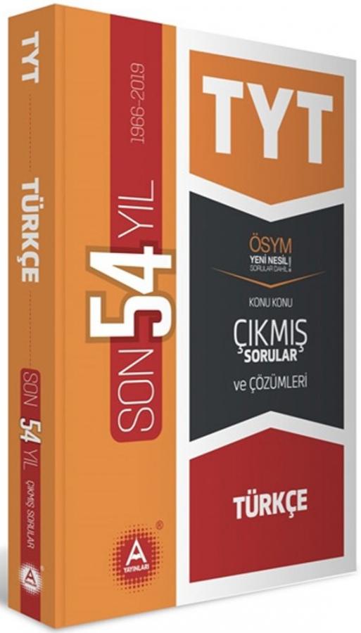 A Yayinlari Tyt Turkce Son 54 Yil Tamami Cozumlu Konu Konu Cikmis Soru