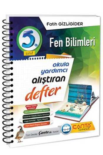 Canta Yayinlari 5 Sinif Fen Bilimleri Alistiran Defter Fatih Gizligid