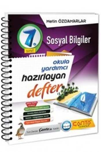 Canta Yayinlari 7 Sinif Sosyal Bilgiler Hazirlayan Defter Metin Ozdam