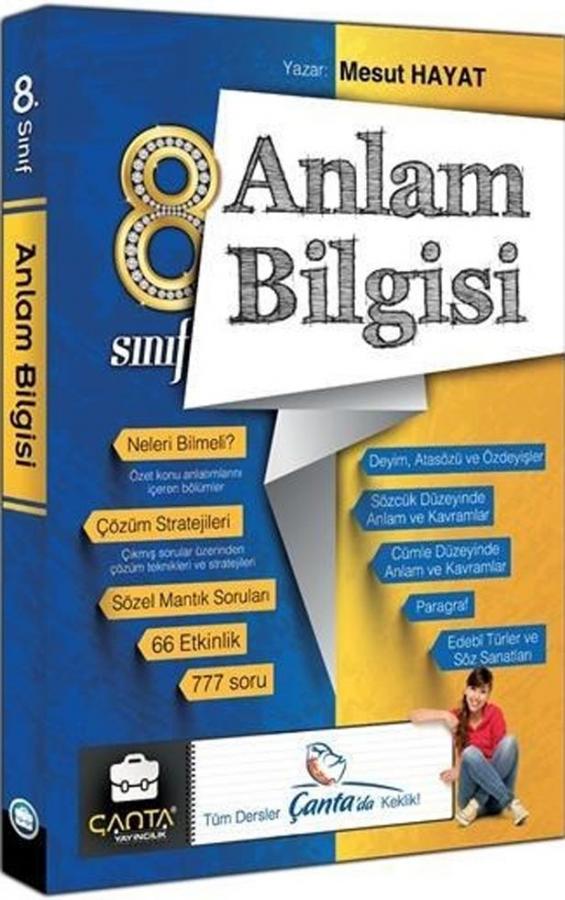 Canta Yayinlari 8 Sinif Anlam Bilgisi Mesut Hayat