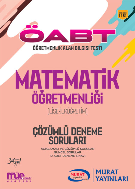 Murat Egitim Kpss Oabt Lise Ilkogretim Matematik Ogretmenligi Cozuml