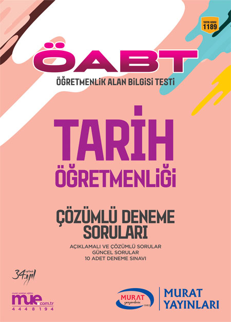 Murat Egitim Kpss Oabt Tarih Ogretmenligi Cozumlu Deneme Sorulari 40