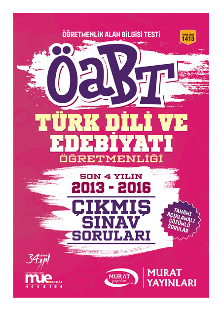 Murat Egitim Kpss Oabt Turk Dili Ve Edebiyati Ogretmenligi Cikmis Sina