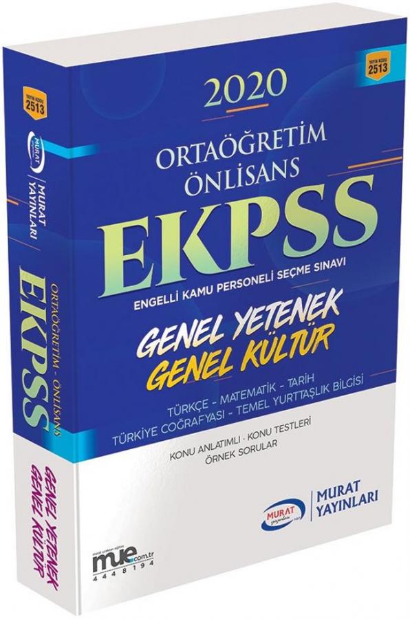 Murat Yayinlari Ekpss Ortaogretim Onlisans Genel Yetenek Genel Kultur