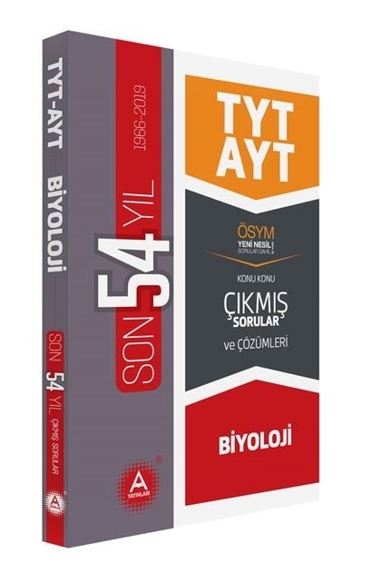 A Yayinlari Tyt Ayt Biyoloji Son 54 Yil Cikmis Sorular Ve Cozumleri 4