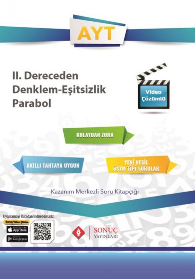 Sonuç Yayınları AYT 2. Dereceden Denklemler Eşitsizlik Parabol %35 ind