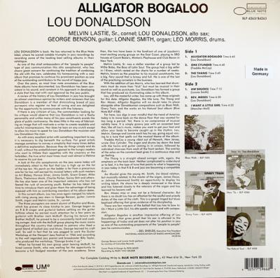 Alligator Bogaloo (Plak) Lou Donaldson