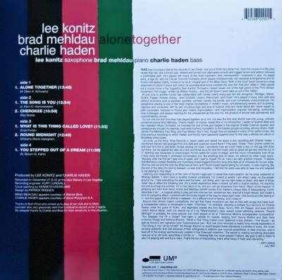 Alone Together (2 Plak) Lee Konitz