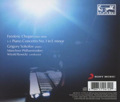 Chopin: Piano Concerto No.1 (CD) Grigory Sokolov