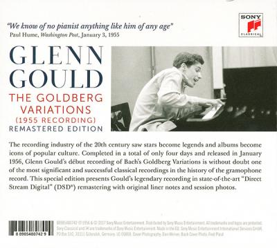 Bach: The Goldberg Variations (1955 Recording) (CD) Glenn Gould