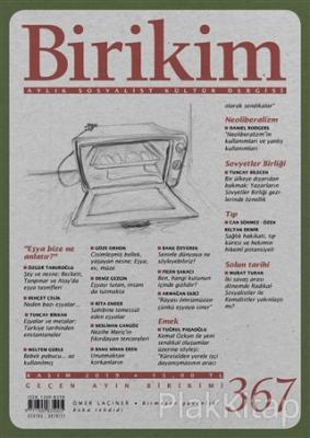 Birikim Aylık Sosyalist Kültür Dergisi Sayı: 367 Kasım 2019