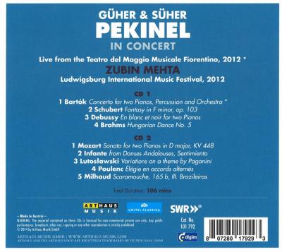 Güher & Süher Pekinel In Concert (2 CD) Güher & Süher Pekinel