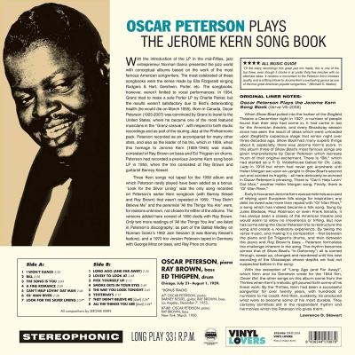 Oscar Peterson Plays The Jerome Kern Songbook (Plak) Oscar Peterson