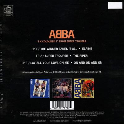 ABBA Super Trouper The Singles (Box Set 3 Coloured Single Plak) Abba