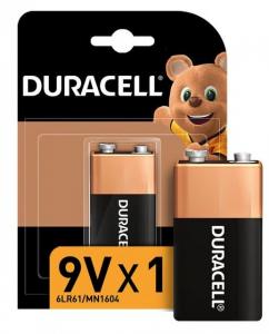 Duracell 9V Alkalin Köşeli Pil Tekli Paket