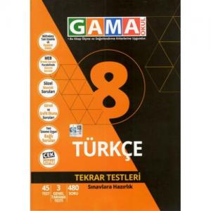 Gama 8. Sınıf Türkçe Tekrar Testleri