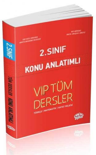 Editör 2. Sınıf VIP Tüm Dersler Konu Anlatımlı Kırmızı Kitap