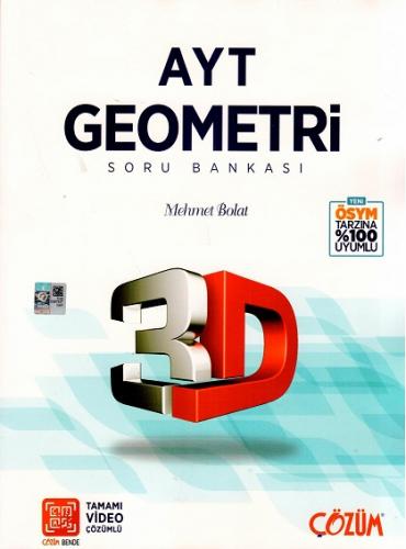Çözüm AYT 3D Geometri Tamamı Çözümlü Soru Bankası %20 indirimli Mehmet